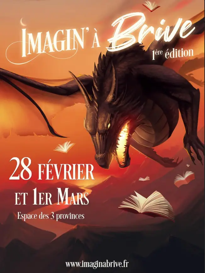 Maxime Bryant en dédicace au salon du livre de fantasy Imagin'A Brive 2026
