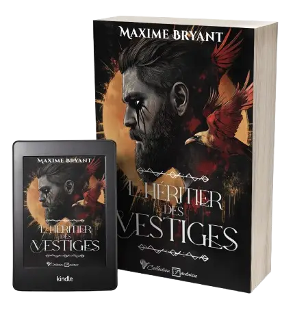 Couverture du roman fantasy viking L'Héritier des Vestiges de l'auteur français Maxime Bryant