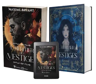 Couverture du roman fantasy viking L'Héritier des Vestiges de l'auteur français Maxime Bryant