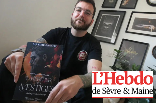 L'auteur maxime bryant en interview pour le journal hebdo sèvre et maine