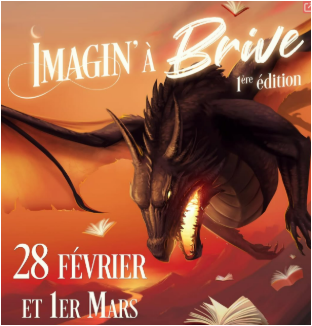 Maxime Bryant en dédicace au salon du livre de fantasy Imagin'A Brive 2026