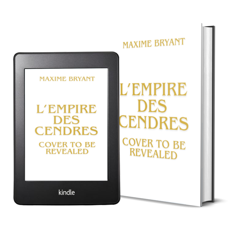 Couverture du roman de romantasy vampire L'Empire des Cendres par l'auteur Maxime Bryant