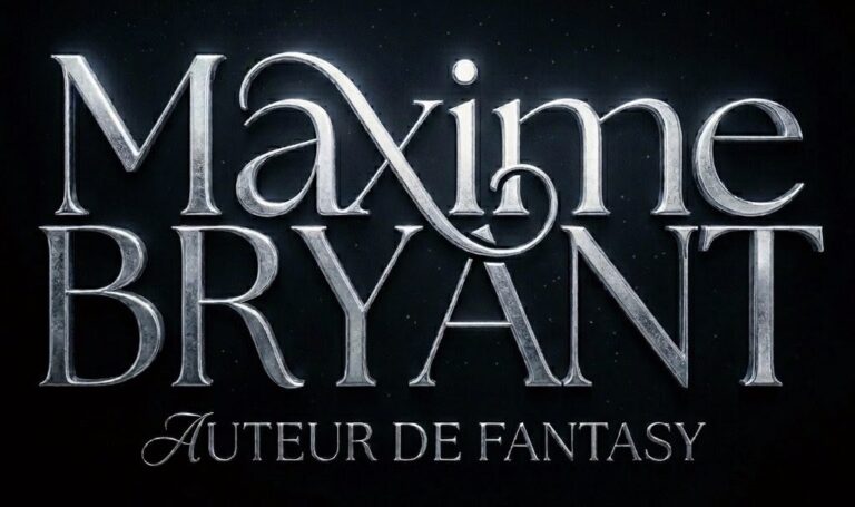 logo de l'écrivain maxime bryant, auteur de romans de fantasy et romantasy