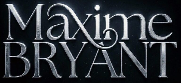 logo de l'écrivain maxime bryant, auteur de romans de fantasy et romantasy